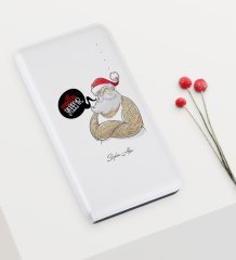 Kişiye Özel Yılbaşı Noel Baba Temalı Pb-159 7000 mAh Powerbank - 4