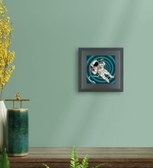 BK Gift Pop Art Tasarımlı Ahşap Çerçeveli Taş Duvar Dekoru-29