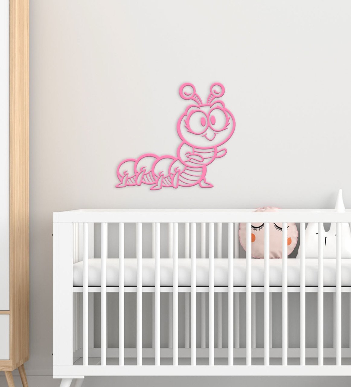 BK Gift Tırtıl Tasarımlı Çocuk Odası Ahşap Duvar Süsü-2