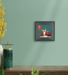 BK Gift Pop Art Tasarımlı Ahşap Çerçeveli Taş Duvar Dekoru-28