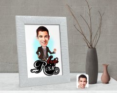 Kişiye Özel Evin Reisi Karikatürlü Dekoratif Çerçeve-3