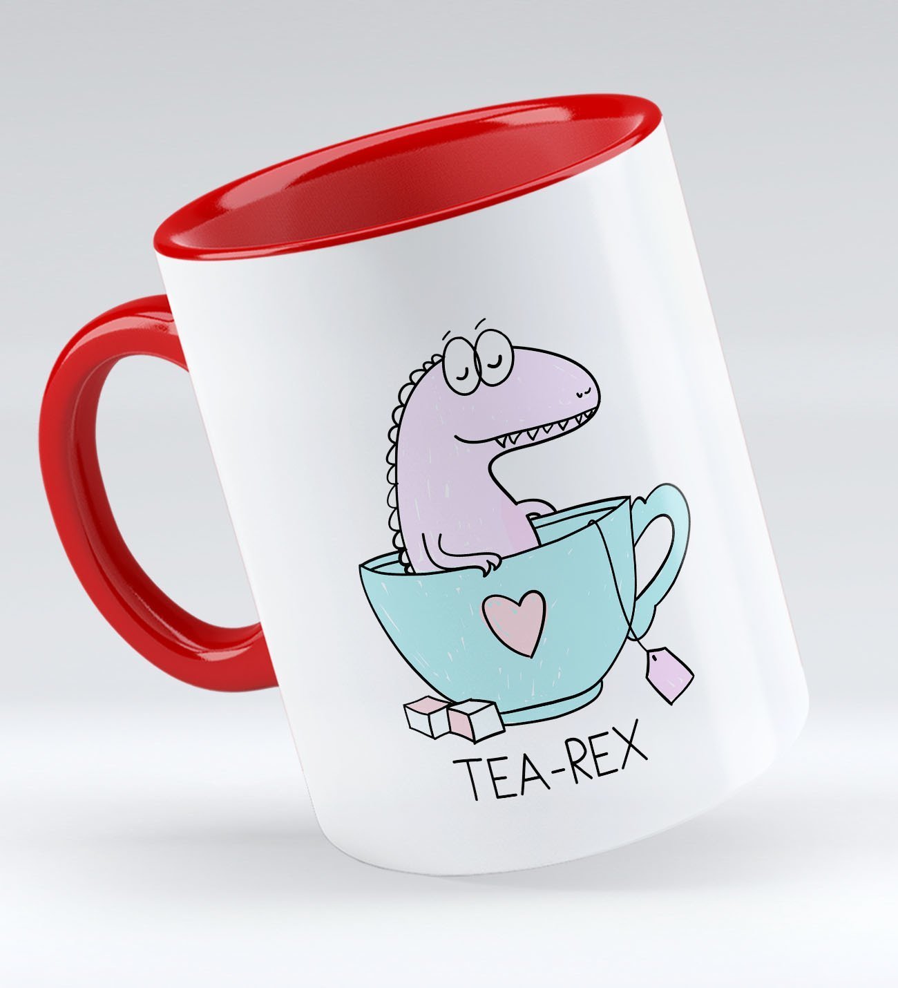 Bk Gift Tea Rex Tasarımlı Kırmızı Kupa Bardak - Model 1