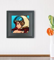 BK Gift Pop Art Tasarımlı Ahşap Çerçeveli Taş Duvar Dekoru-27