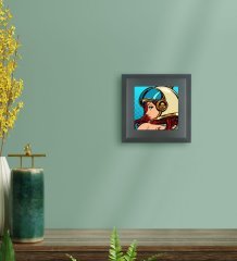 BK Gift Pop Art Tasarımlı Ahşap Çerçeveli Taş Duvar Dekoru-27