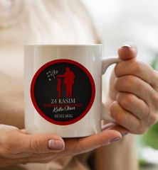 BK Gift Kişiye Özel Öğretmenler Günü Tasarımlı Beyaz Kupa Bardak - 10, Öğretmene Hediye, Öğretmenler Günü