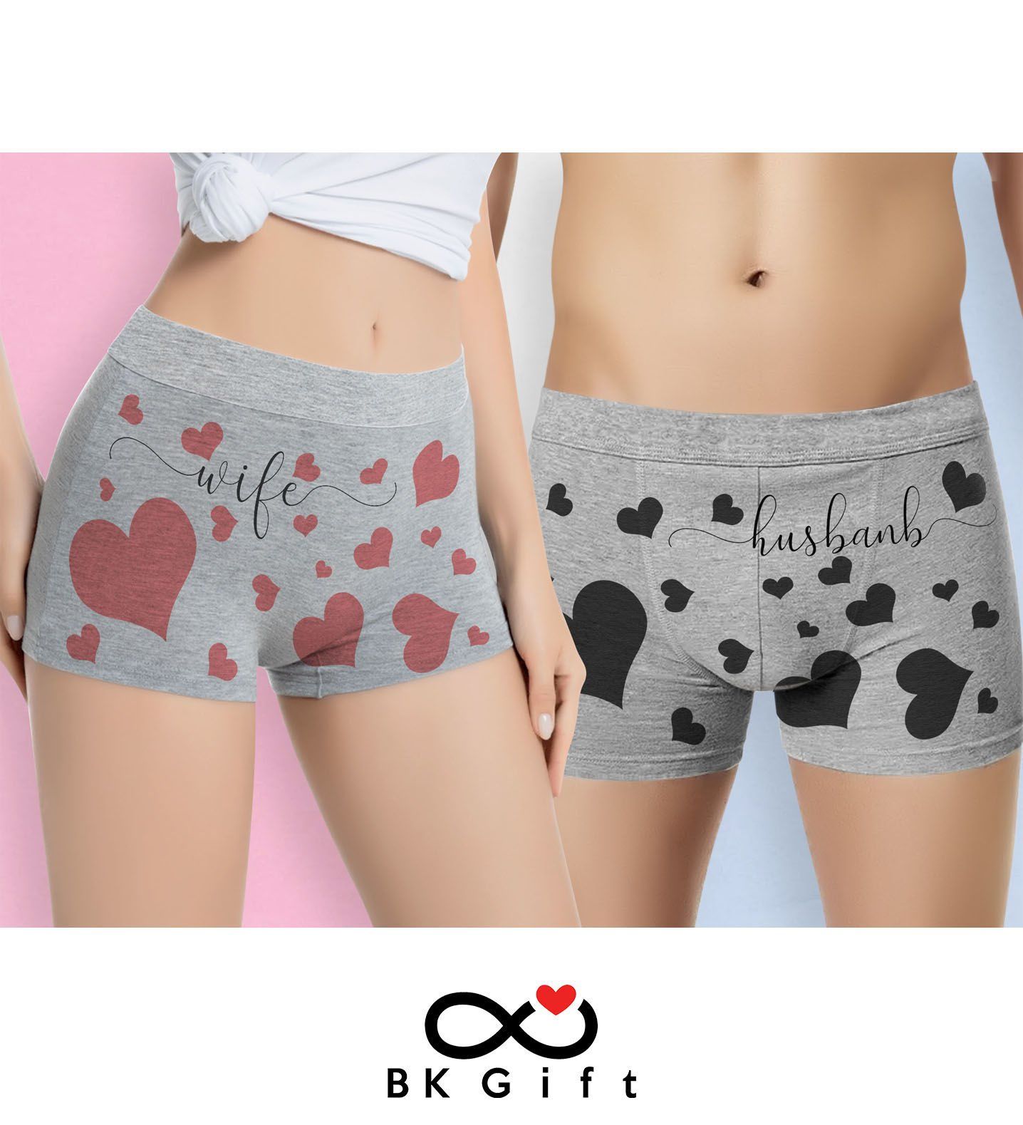 BK Gift Çiftlere Özel 2’li Boxer Seti, Sevgililer Günü Hediyesi, Yıl Dönümü Hediyesi, Doğum Günü Hediyesi-4
