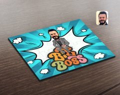 Kişiye Özel Erkek Big Boss Karikatürlü Ahşap Puzzle-3
