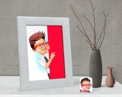 Kişiye Özel Erkek Çocuk Karikatürlü Dekoratif Çerçeve-3