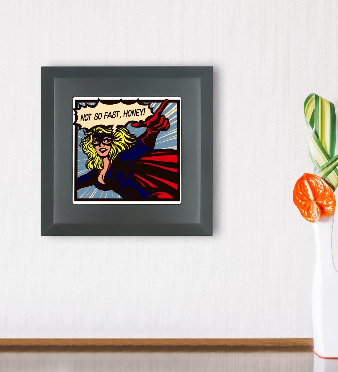 BK Gift Pop Art Tasarımlı Ahşap Çerçeveli Taş Duvar Dekoru-23