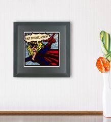 BK Gift Pop Art Tasarımlı Ahşap Çerçeveli Taş Duvar Dekoru-23