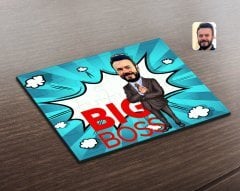 Kişiye Özel Erkek Big Boss Karikatürlü Ahşap Puzzle-2