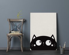 BK Home Kedi Tasarımlı Kanvas Tablo 70x100cm-4
