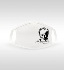Atatürk Tasarımlı Yıkanabilir Maske
