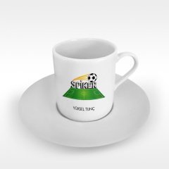 Kişiye Özel Mesleki Spiker Türk Kahvesi Fincanı
