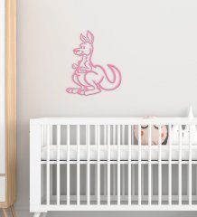 BK Gift Kanguru Tasarımlı Çocuk Odası Ahşap Duvar Süsü-2