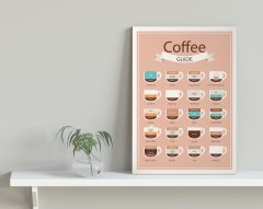 BK Home Coffee Tasarımlı Kanvas Tablo 30x50cm-17