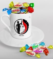 Kişiye Özel Avukat Türk Kahvesi Fincanı ve Haribo Şeker Hediye Seti-14