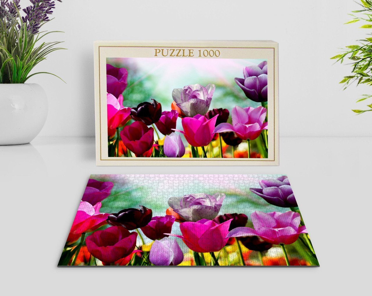BK Home Çiçekler 1000 Parça Profesyonel Puzzle-1