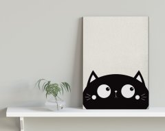 BK Home Kedi Tasarımlı Kanvas Tablo 30x50cm-4