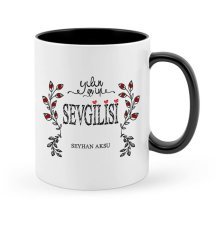 Kişiye Özel Yılın En İyi Sevgilisi Siyah Kupa Bardak