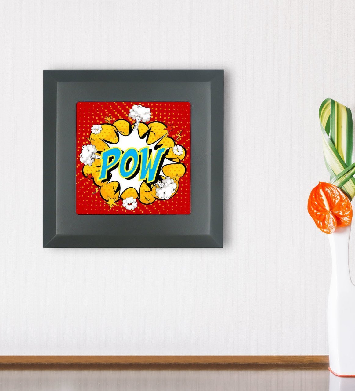 BK Gift Pop Art Tasarımlı Ahşap Çerçeveli Taş Duvar Dekoru-20