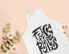 BK Gift Fcuk Tasarımlı Beyaz Mutfak Önlüğü Aşçı Hediyesi, Arkadaşa Hediye-2