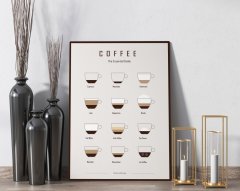 BK Home Coffee Tasarımlı Kanvas Tablo 50x70cm-16