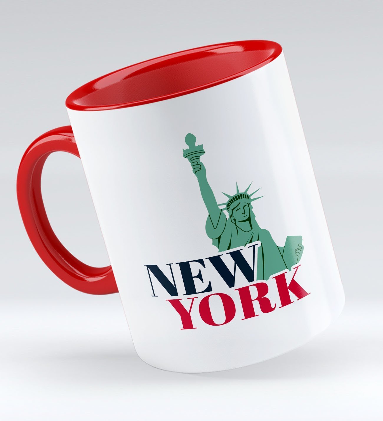 Bk Gift New York Tasarımlı Kırmızı Kupa Bardak - Model 1