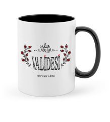 Kişiye Özel Yılın En İyi Validesi Siyah Kupa Bardak