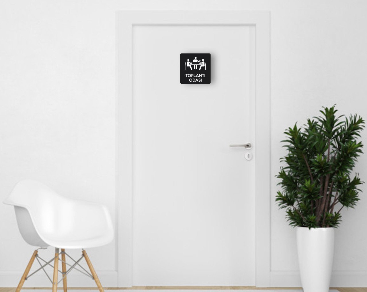 BK Home Toplantı Odası Kapı Yönlendirme Levhası