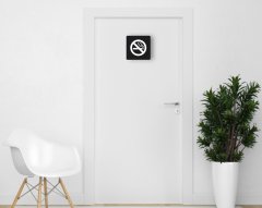 BK Home Sigara İçilmez Kapı Yönlendirme Levhası