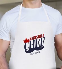 Kişiye Özel Yakışıklı Chef Erkek Mutfak Önlüğü
