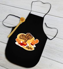 Kişiye Özel Big Chef Siyah Mutfak Önlüğü-2