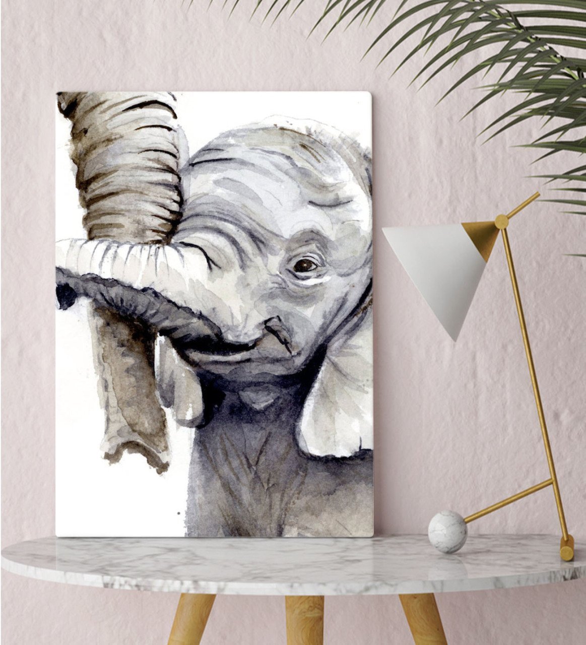 BK Gift Fil Tasarımlı Kanvas Tablo 30x50cm-1
