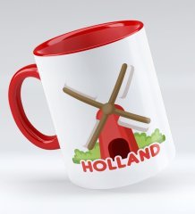 Bk Gift Holland Tasarımlı Kırmızı Kupa Bardak - Model 1
