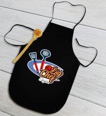 Kişiye Özel Big Chef Siyah Mutfak Önlüğü-1