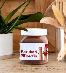 BK Gift Sevgiliye Özel Hediye Seti-8, Sevgililer Günü Hediyesi, Yıl Dönümü Hediyesi, Nutella 400gr., Doğum Günü Hediyesi