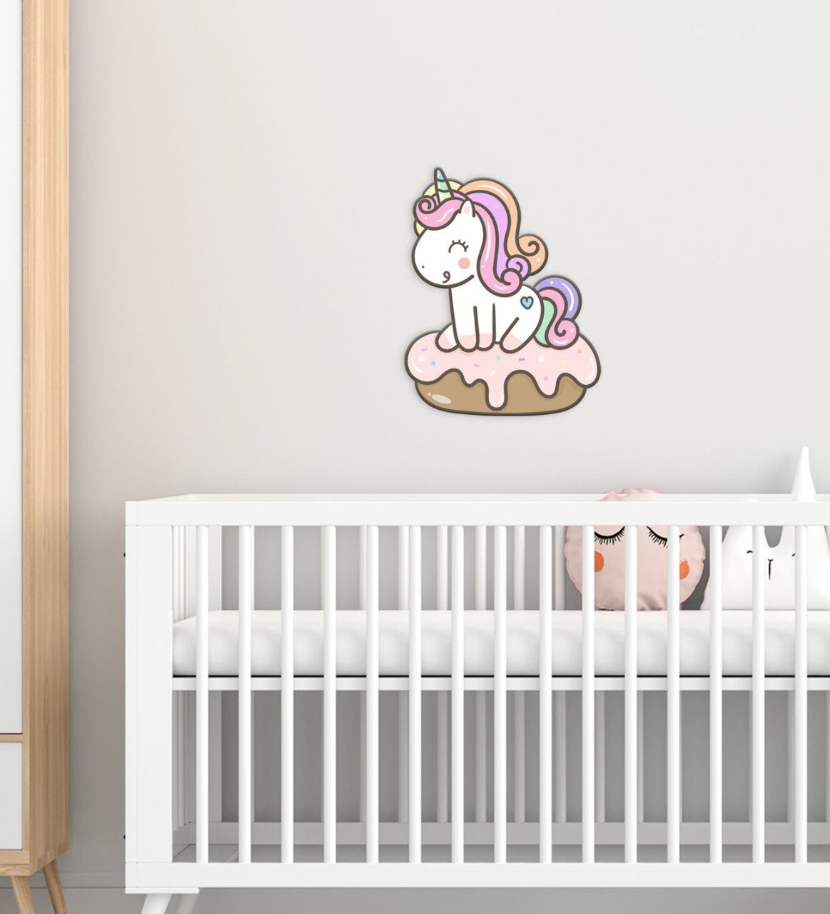 BK Gift Unicorn Tasarımlı Çocuk Odası Ahşap Duvar Süsü-3
