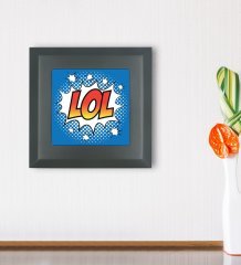 BK Gift Pop Art Tasarımlı Ahşap Çerçeveli Taş Duvar Dekoru-14