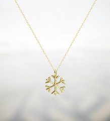 Kişiye Özel Noel Baba Pembe Kupa ve Kar Tanesi Kolye-1