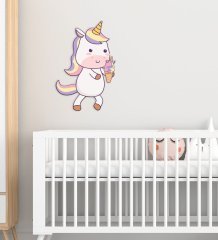 BK Gift Unicorn Tasarımlı Çocuk Odası Ahşap Duvar Süsü-2