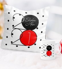 BK Gift Kişiye Özel Yılbaşı 2023 Temalı Yastık Kupa Seti - 1