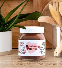 BK Gift Sevgiliye Özel Hediye Seti-4, Sevgililer Günü Hediyesi, Yıl Dönümü Hediyesi, Nutella 400gr., Doğum Günü Hediyesi