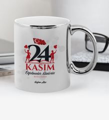 Kişiye Özel Öğretmenler Gününüz Kutlu Olsun Krom Kupa Bardak - 2