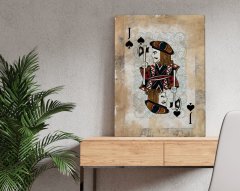 BK Home İskambil Maça Vale Tasarımlı Kanvas Tablo 50x70cm-1