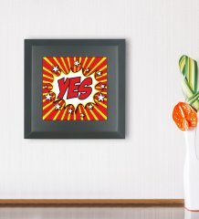 BK Gift Pop Art Tasarımlı Ahşap Çerçeveli Taş Duvar Dekoru-9