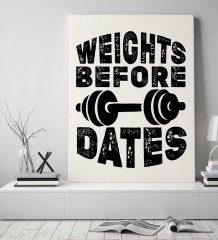 BK Gift Weight Before Dates Tasarımlı Kanvas Tablo 50x70cm-1