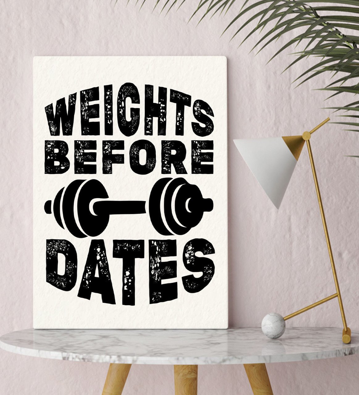 BK Gift Weight Before Dates Tasarımlı Kanvas Tablo 30x50cm-1