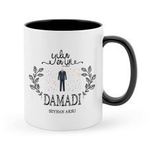 Kişiye Özel Yılın En İyi Damadı Siyah Kupa Bardak