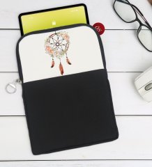 BK Gift Rüya Kapanı Tasarımlı Taşınabilir Koruyucu Tablet Kılıfı & Organizer Çanta - Siyah-1